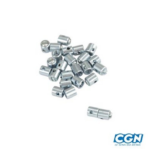 PonziRacing - Scooter et Moto 50cc > Cyclisme > Câbles simples / Pinces /  Gaines > De gros > SERRE CABLE GAZ Ø 5,5MM LONGUEUR 6 TROUS 1,8MM (BOITE DE  25)